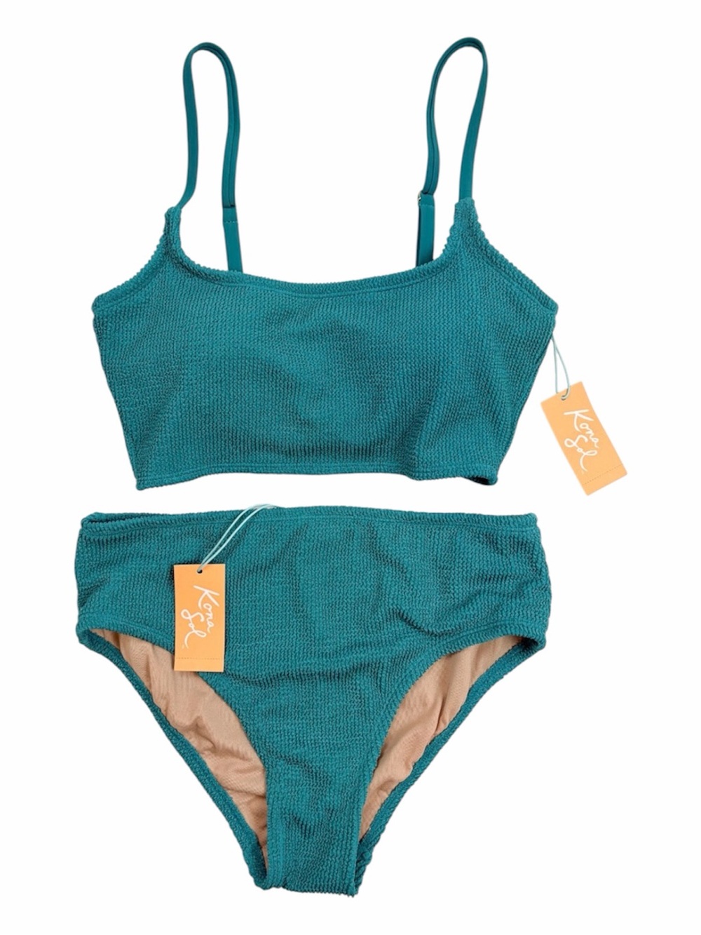 NWT Kona Sol Teal Two Piece Bikini
